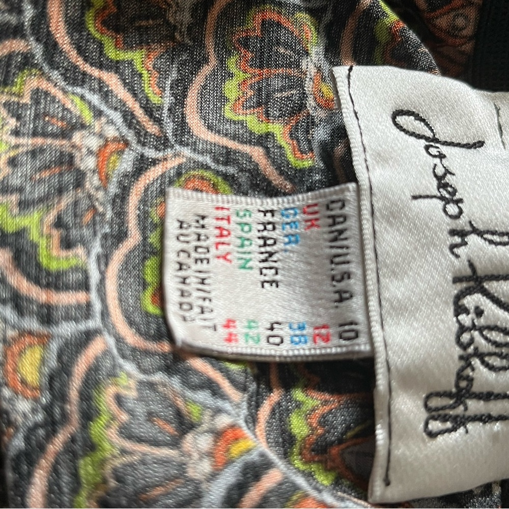 Joseph Ribkoff size 10 Sleeveless Halter Printed Party Top - Picture 16 of 16